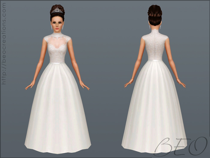 Wedding dress 27 for Sims 3 by BEO (2)